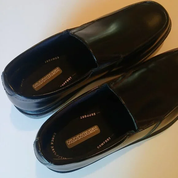 Nunn Bush Men's Black Leather Loafers EUC Size 11M - Picture 4 of 11